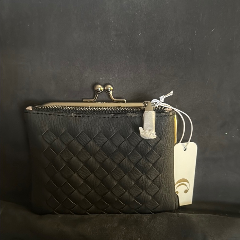 NWT Charming Charlie Black Quilted Wallet